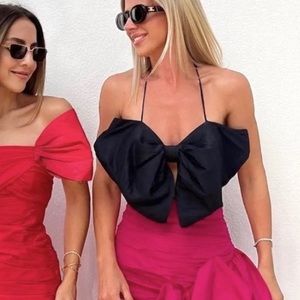 ZARA | NWT LIMITED EDITION BANDEAU BOW TOP BLOGGERS FAVORITE